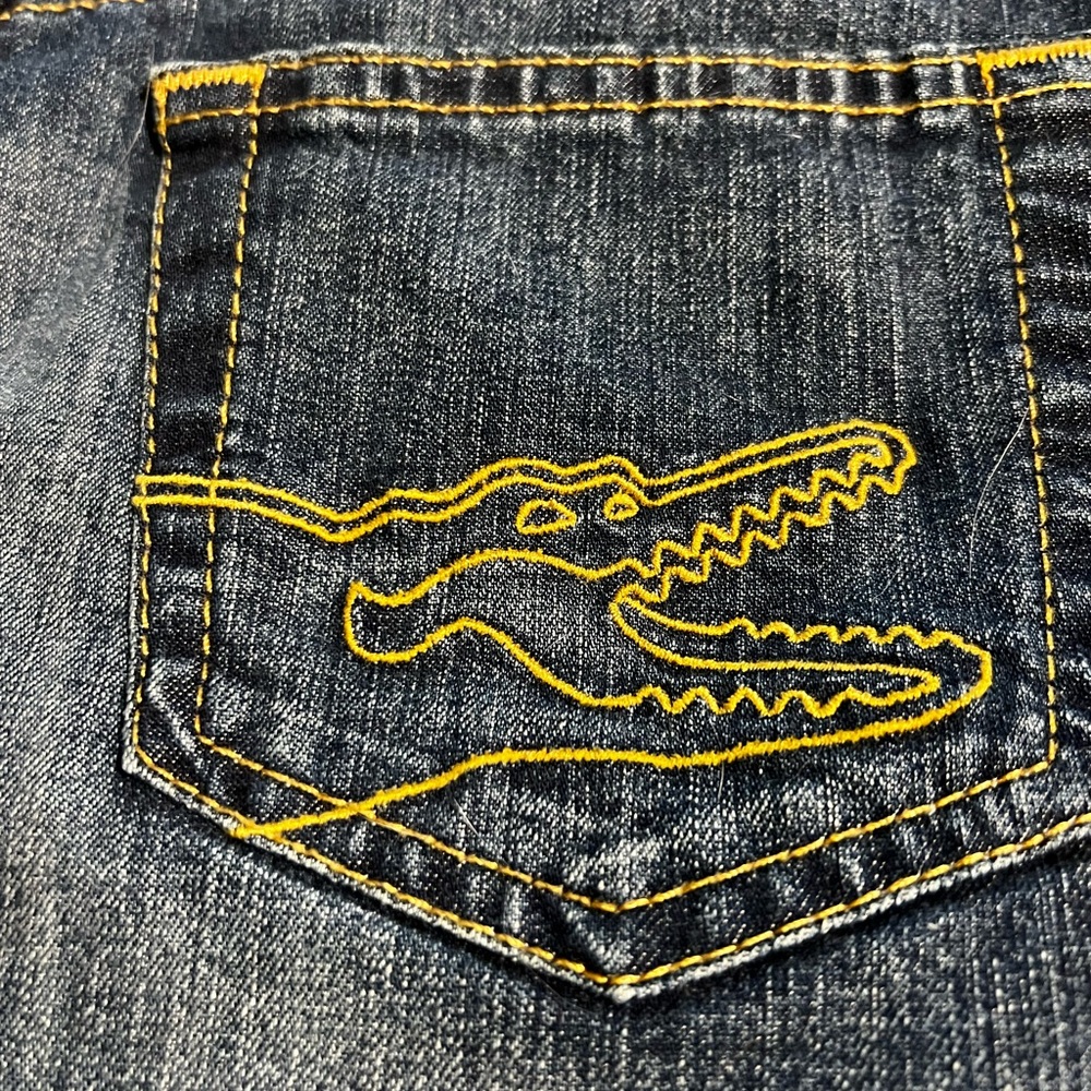 Lacoste Dark Blue Denim Skirt with Yellow Stitching also Florida Gator sporty